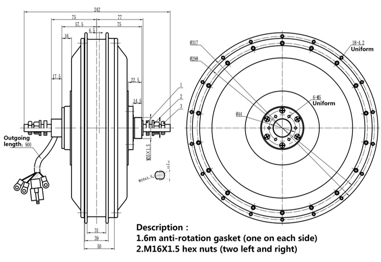 QS 273 V3 72v 8000W Ebike kit  - 72V 5000W Hub Motor Kit 评论和价格