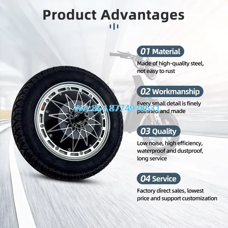 Wmwmnu for 12 Inch Bldc Hub Mo - 72V 5000W Hub Motor Kit 评论和价格